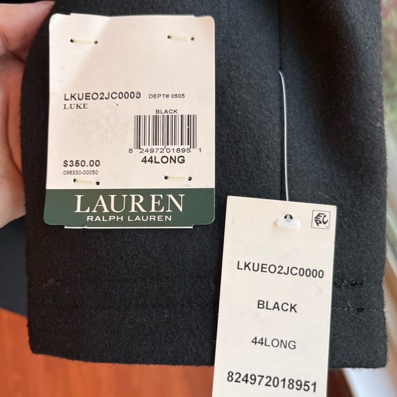 NWT 44L Ralph Lauren Wool Blend Pea Coat MSRP $350 - Picture 8 of 13